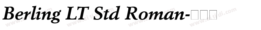 Berling LT Std Roman字体转换